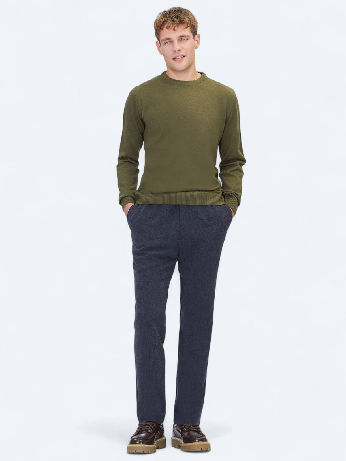 Khaki Strickpullover