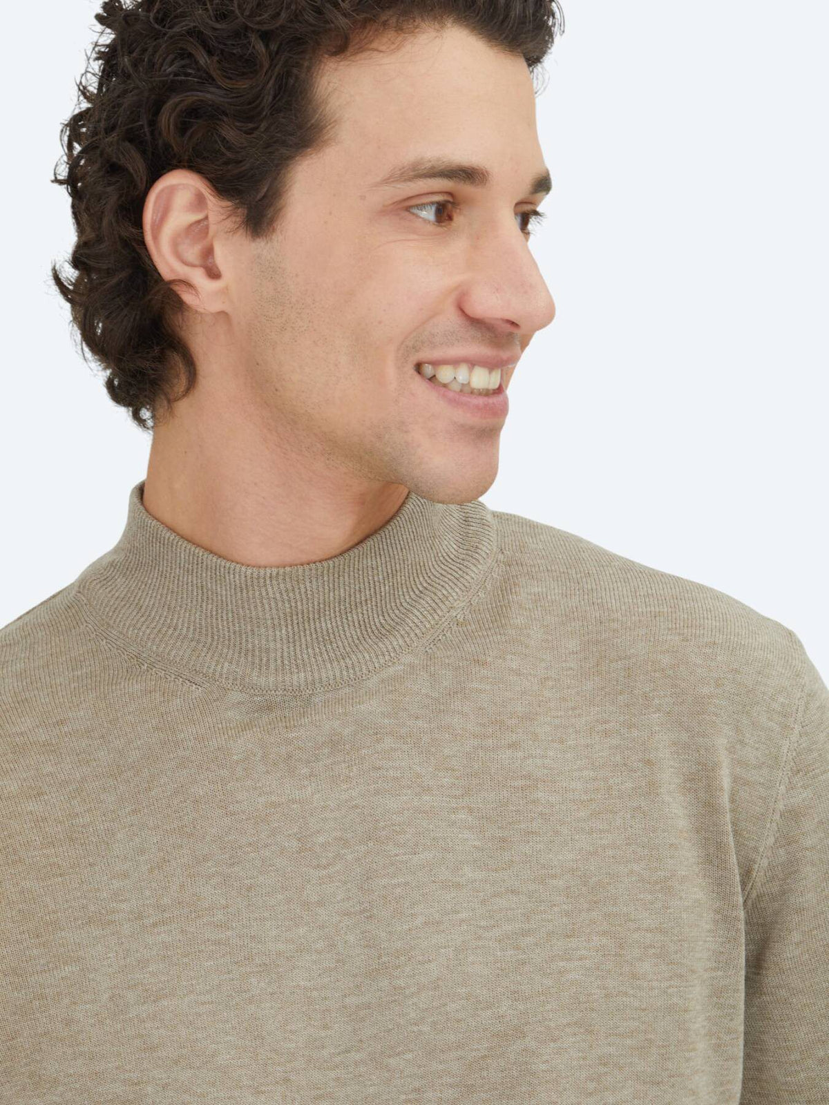 Beige Strickpullover