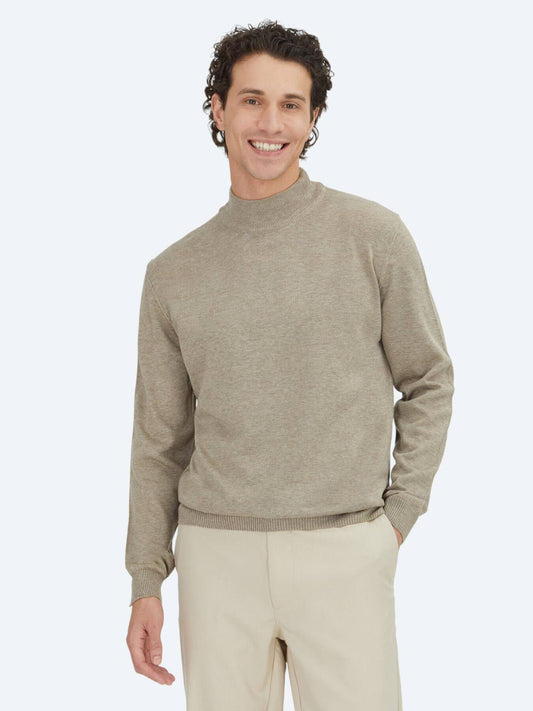 Beige Strickpullover