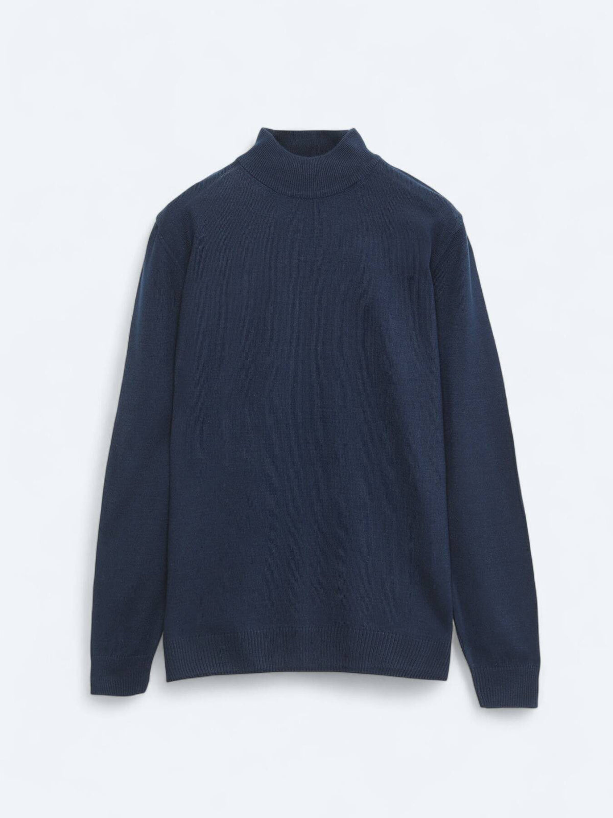 Marineblauer Strickpullover