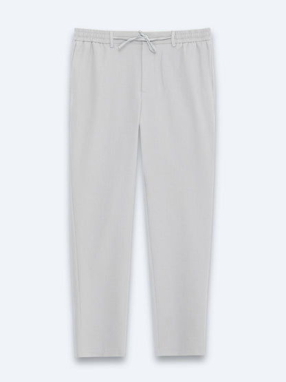 Graue Jogginghose mit Webmuster