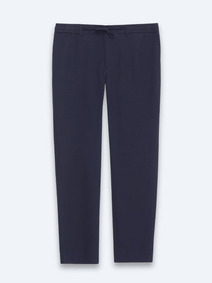 Marineblaue Jogginghose mit Webmuster