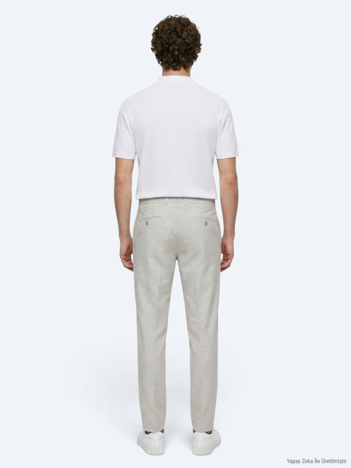 Grau Gewebte Jogginghose Casual Fit