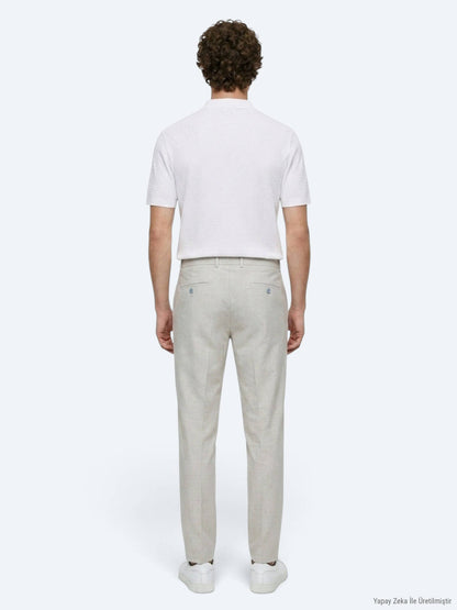Grau Gewebte Jogginghose Casual Fit