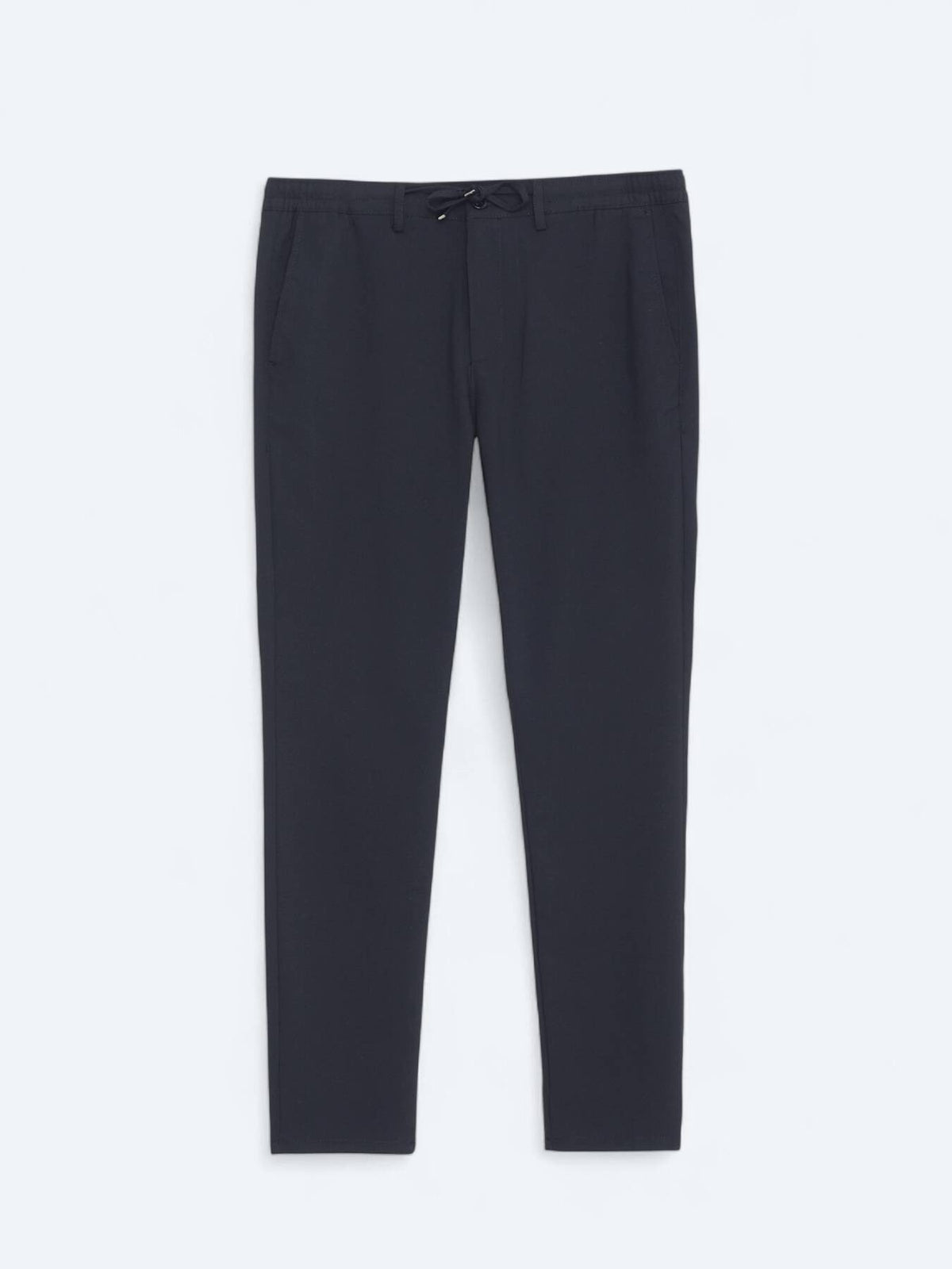 Marineblaue Jogginghose mit Webmuster