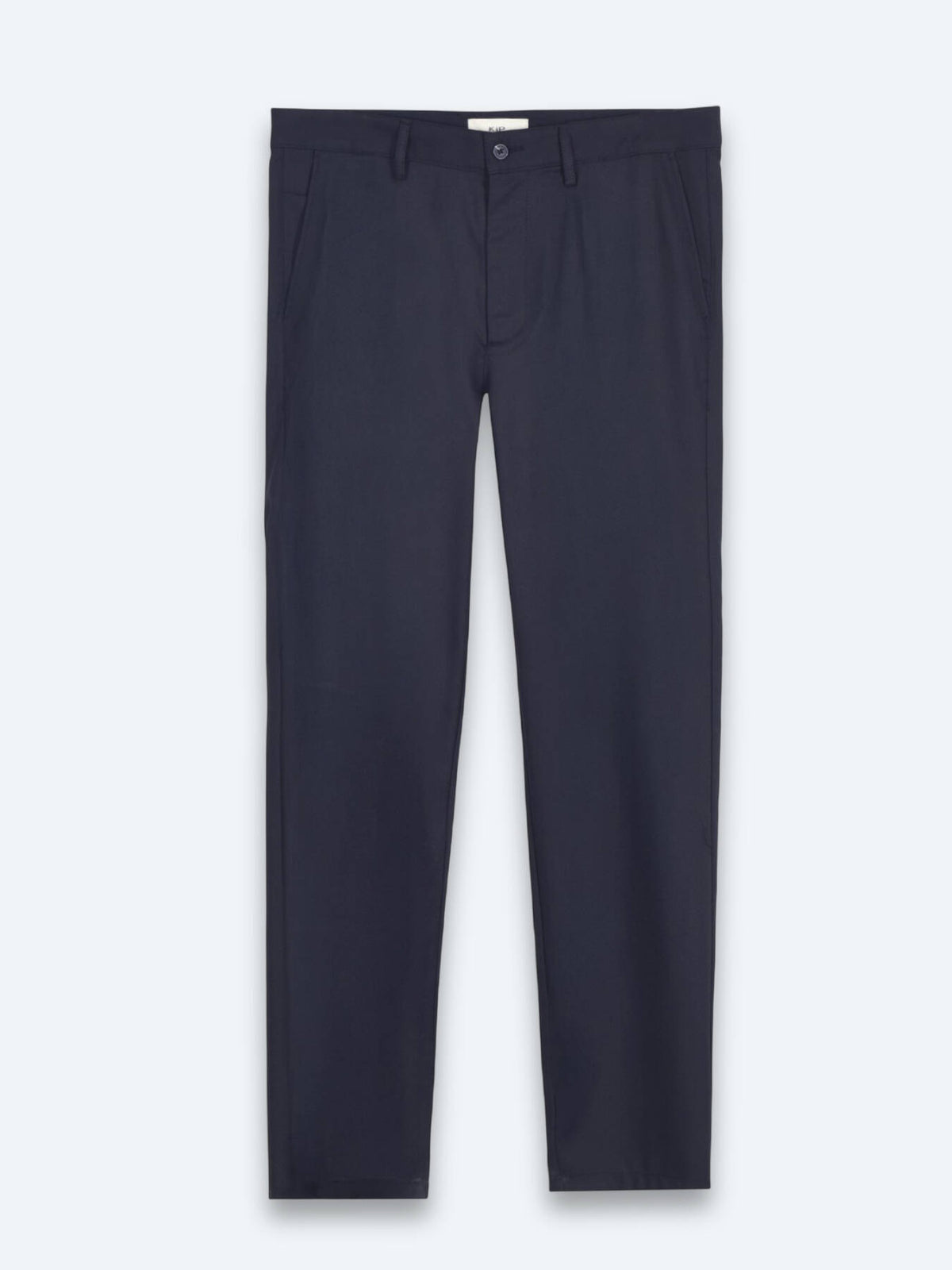 Marineblaue, gewebte Freizeithose in regulärer Passform