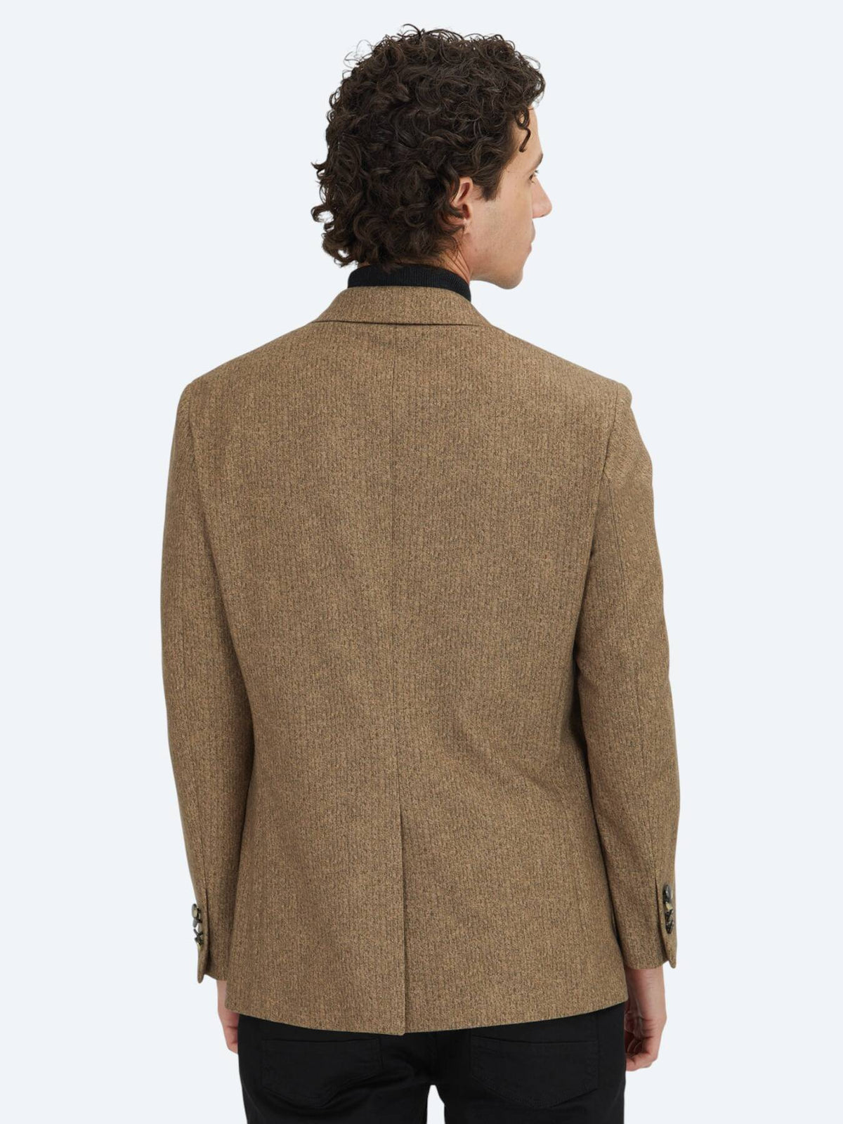 Braun Bedruckte Modern Fit Jacke