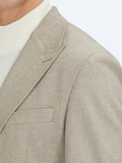 Braun Karierte Modern Fit Jacke