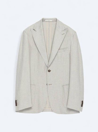 Braun Karierte Modern Fit Jacke