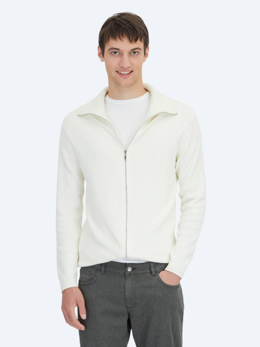 Ecru Strickjacke