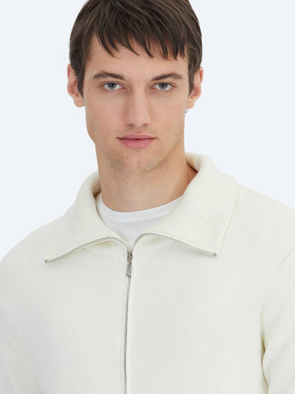 Ecru Strickjacke