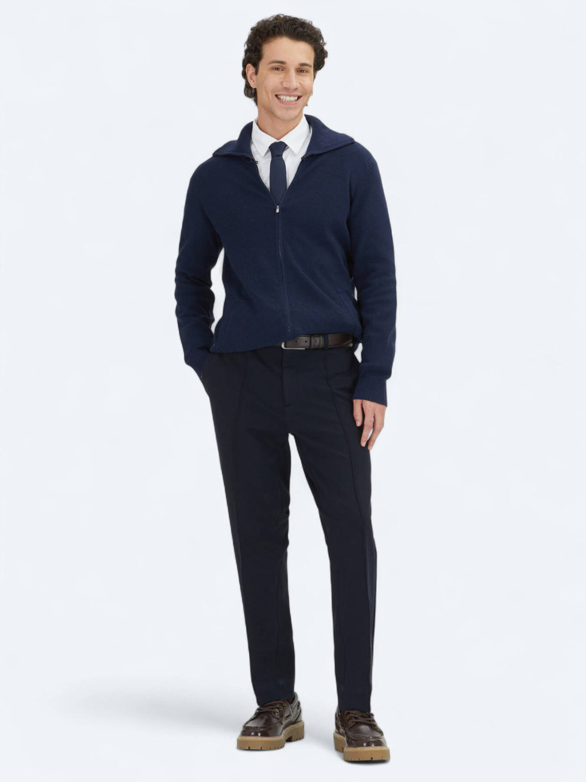Marineblauer Cardigan