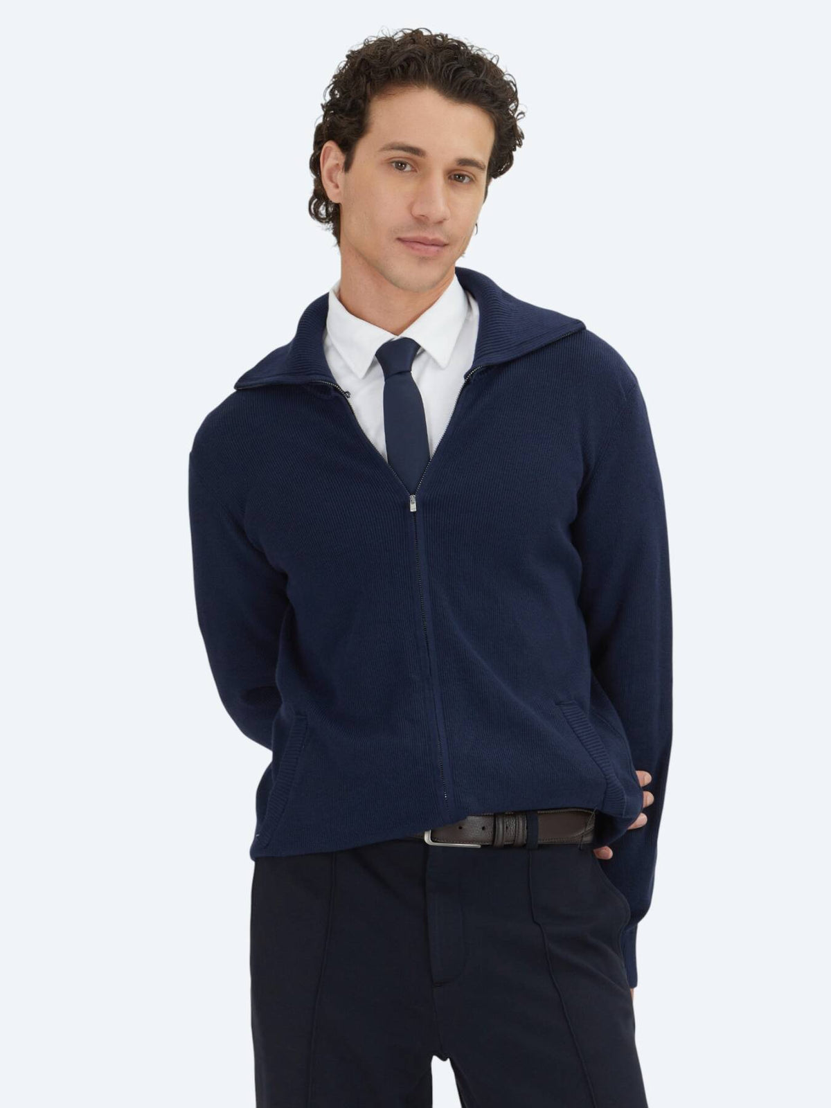Marineblauer Cardigan