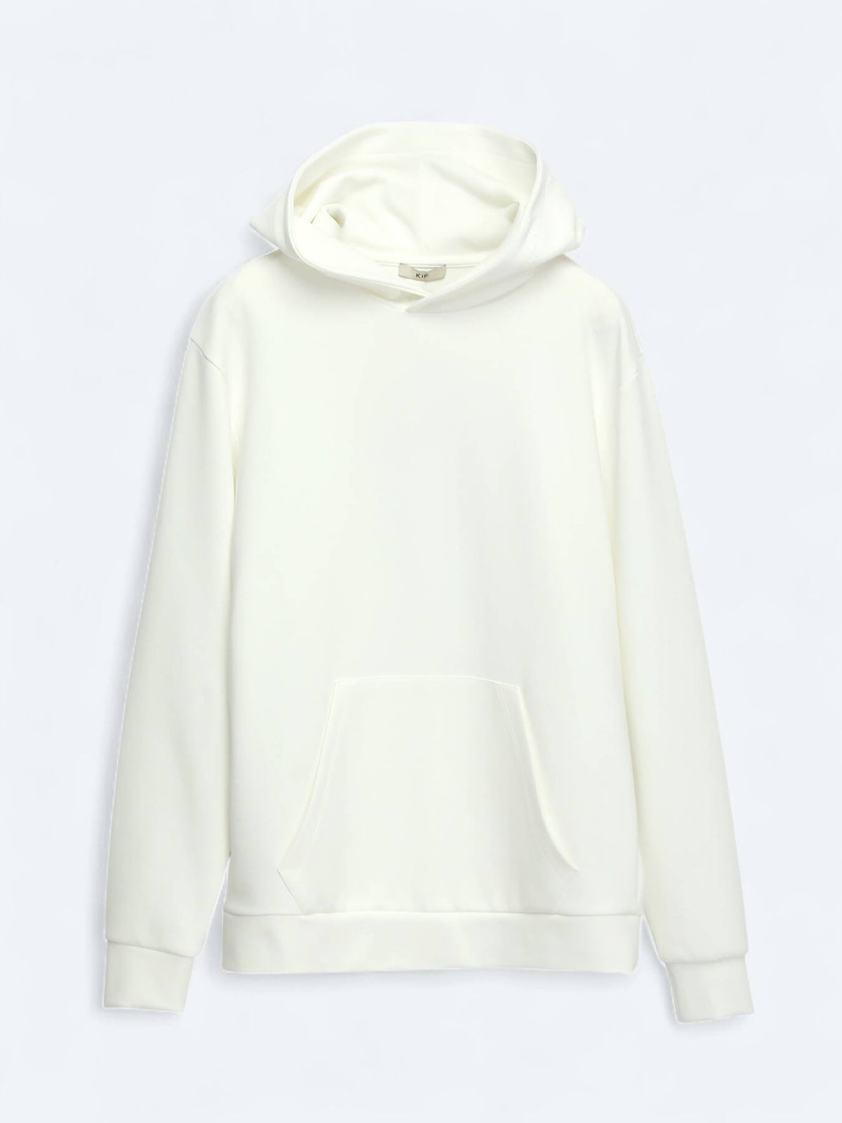 Ecru Kapuzen-Sweatshirt