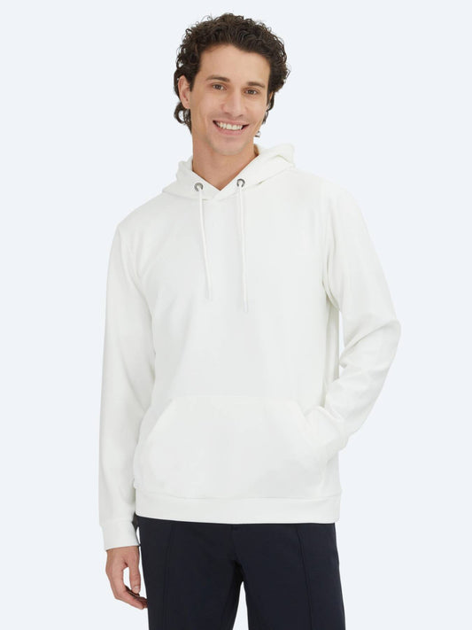 Ecru Kapuzen-Sweatshirt