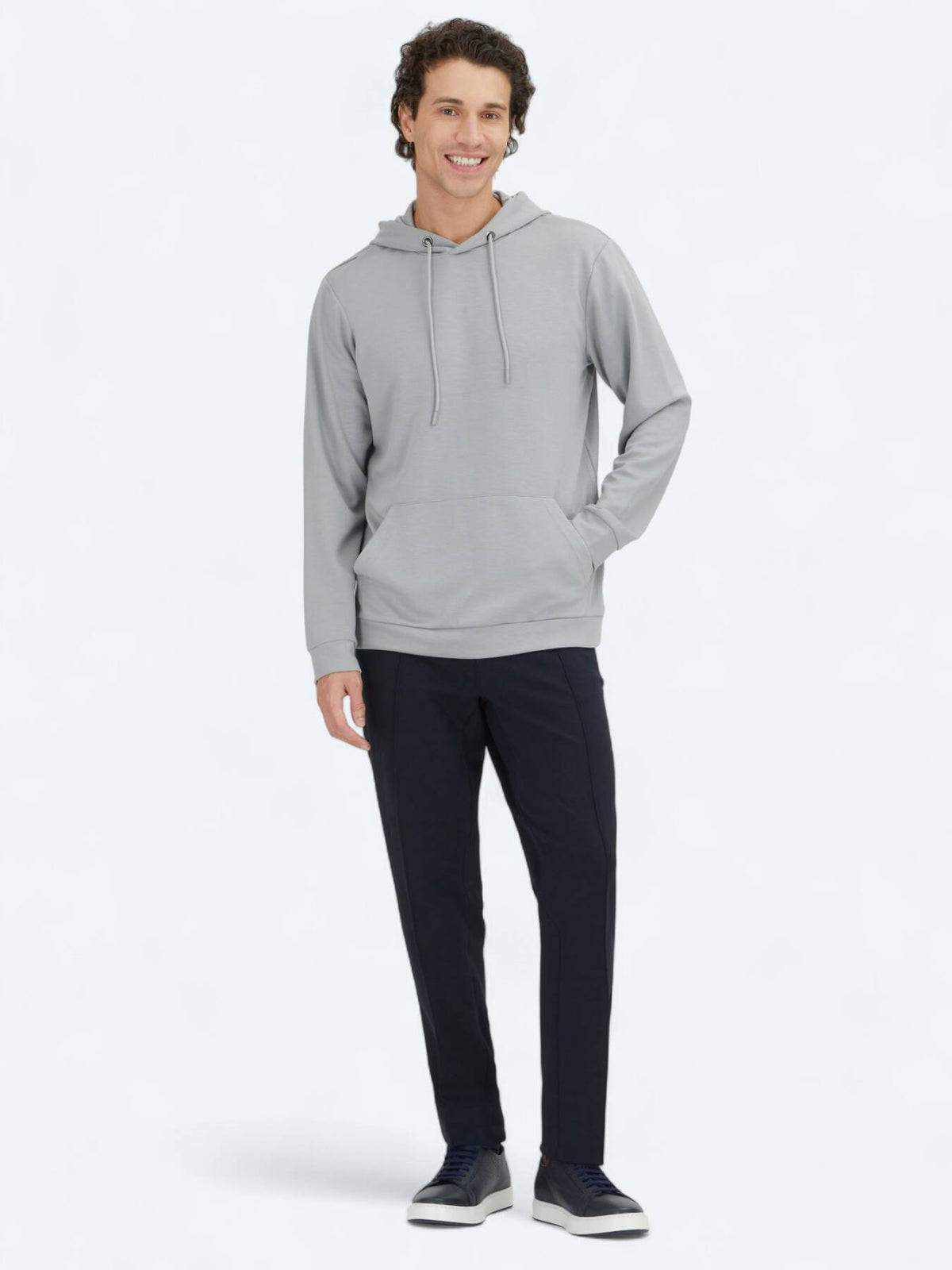 Grau Kapuzenpullover