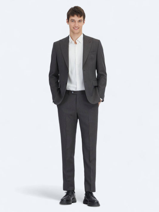 Hartkohle Modern Fit Wollmischanzug