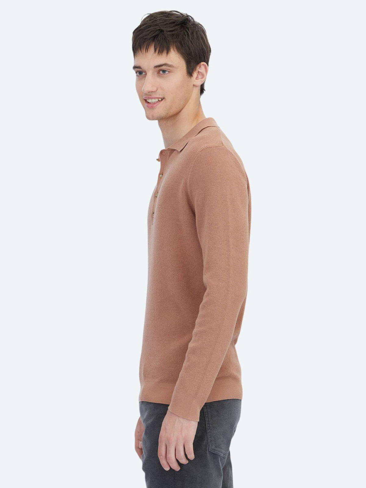 Lachs Strickpullover
