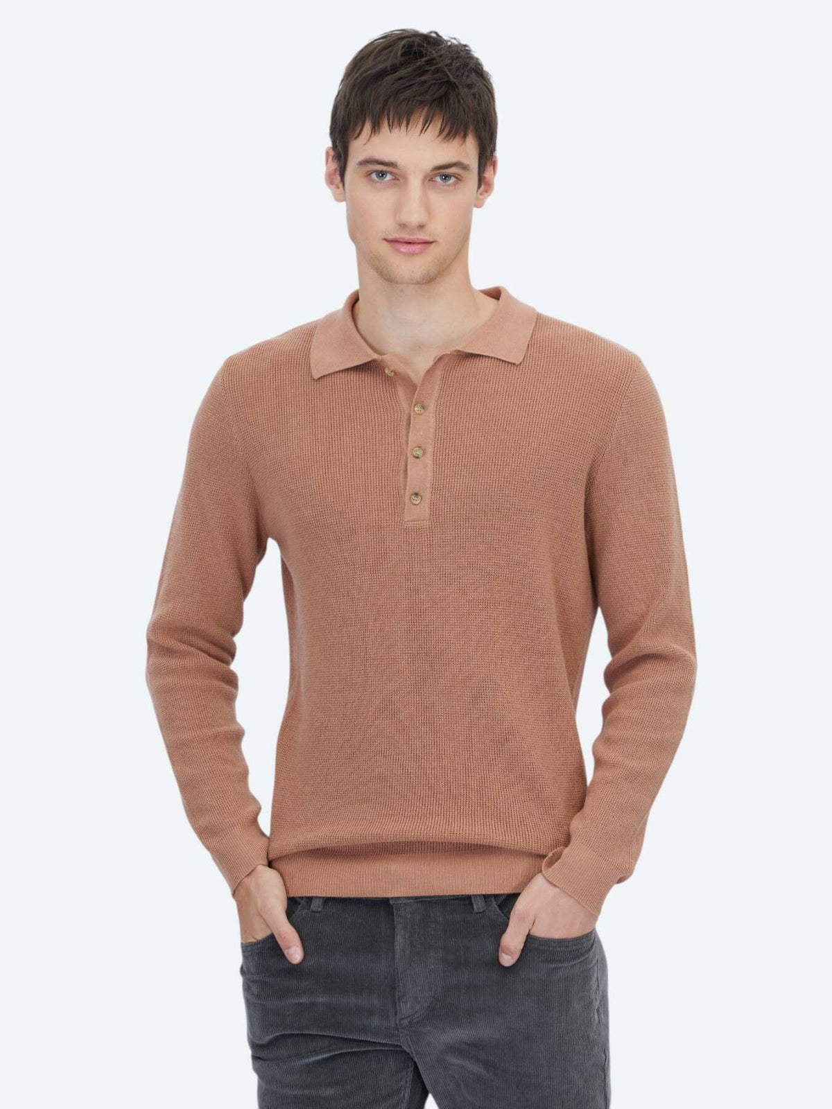 Lachs Strickpullover