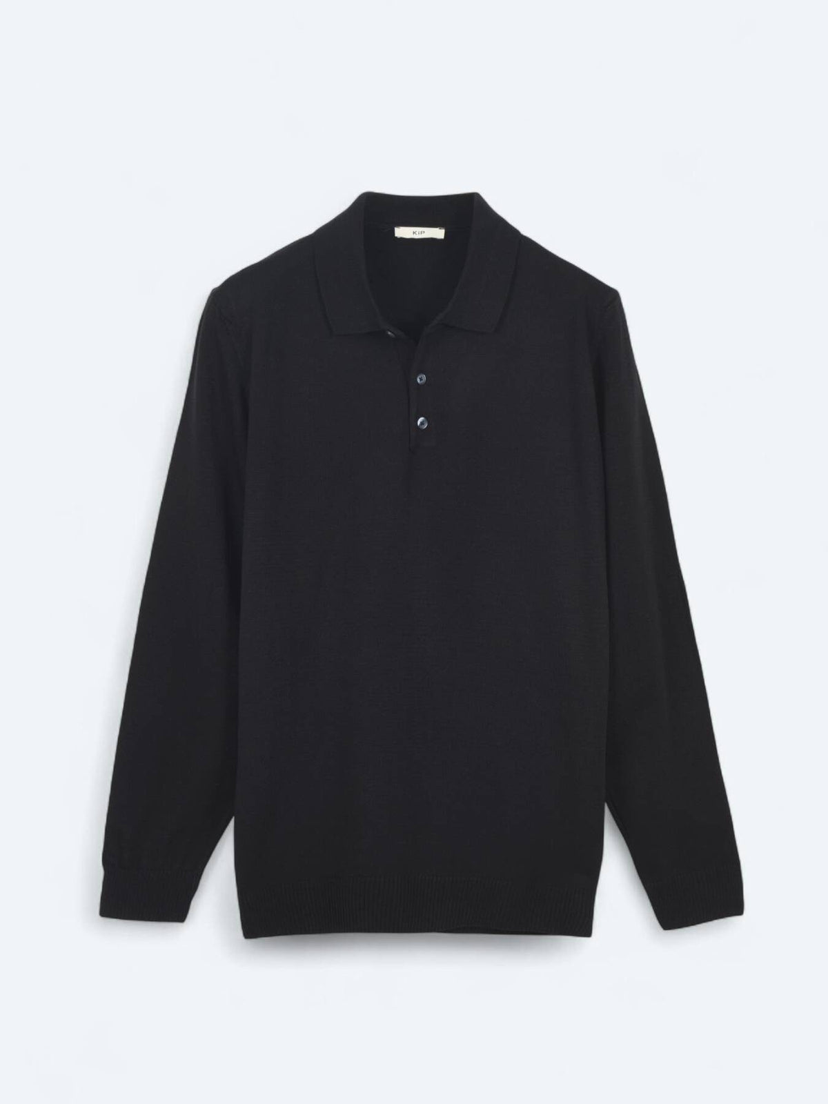 Schwarzes Strick-Sweatshirt