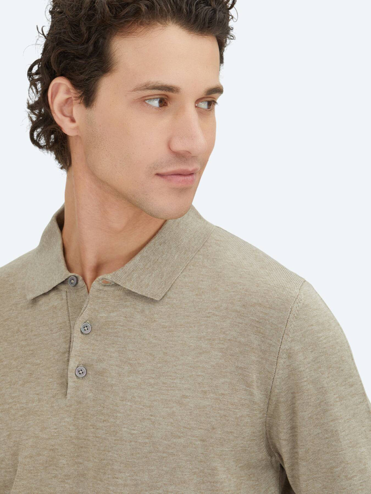 Beige Strickpullover