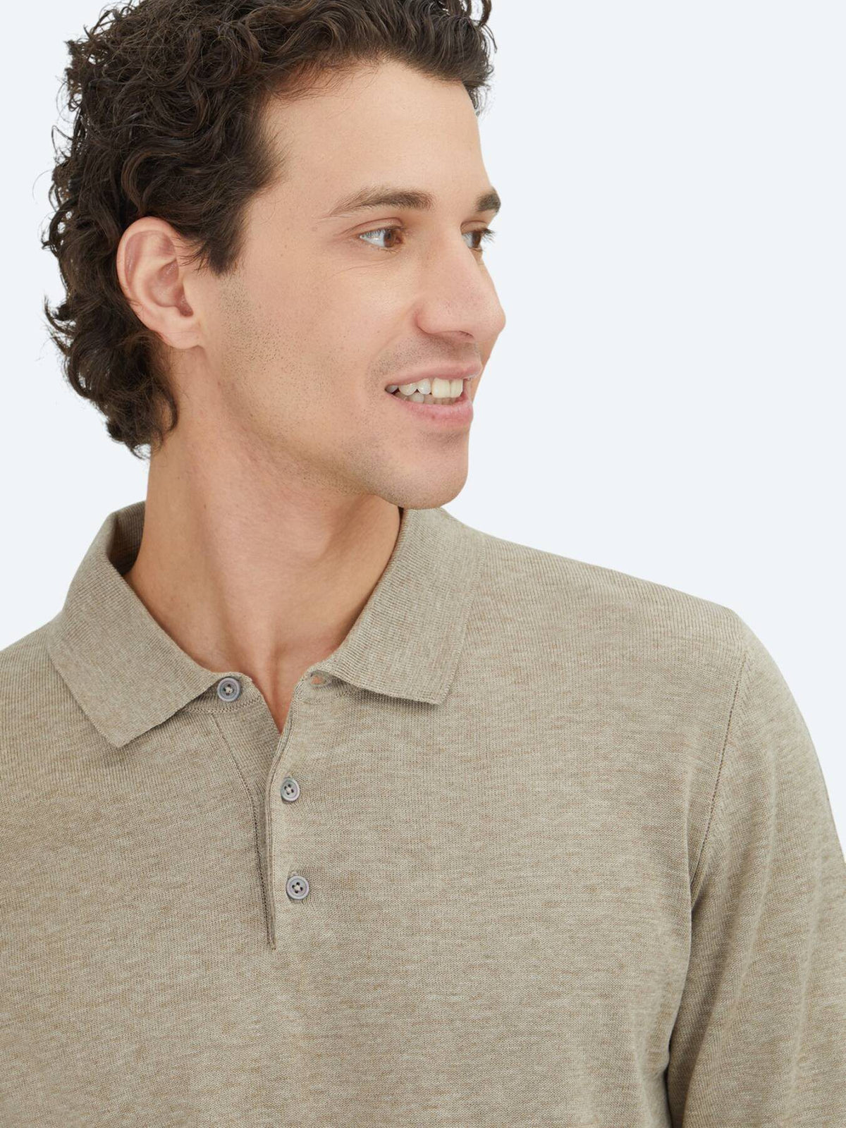 Beige Strickpullover