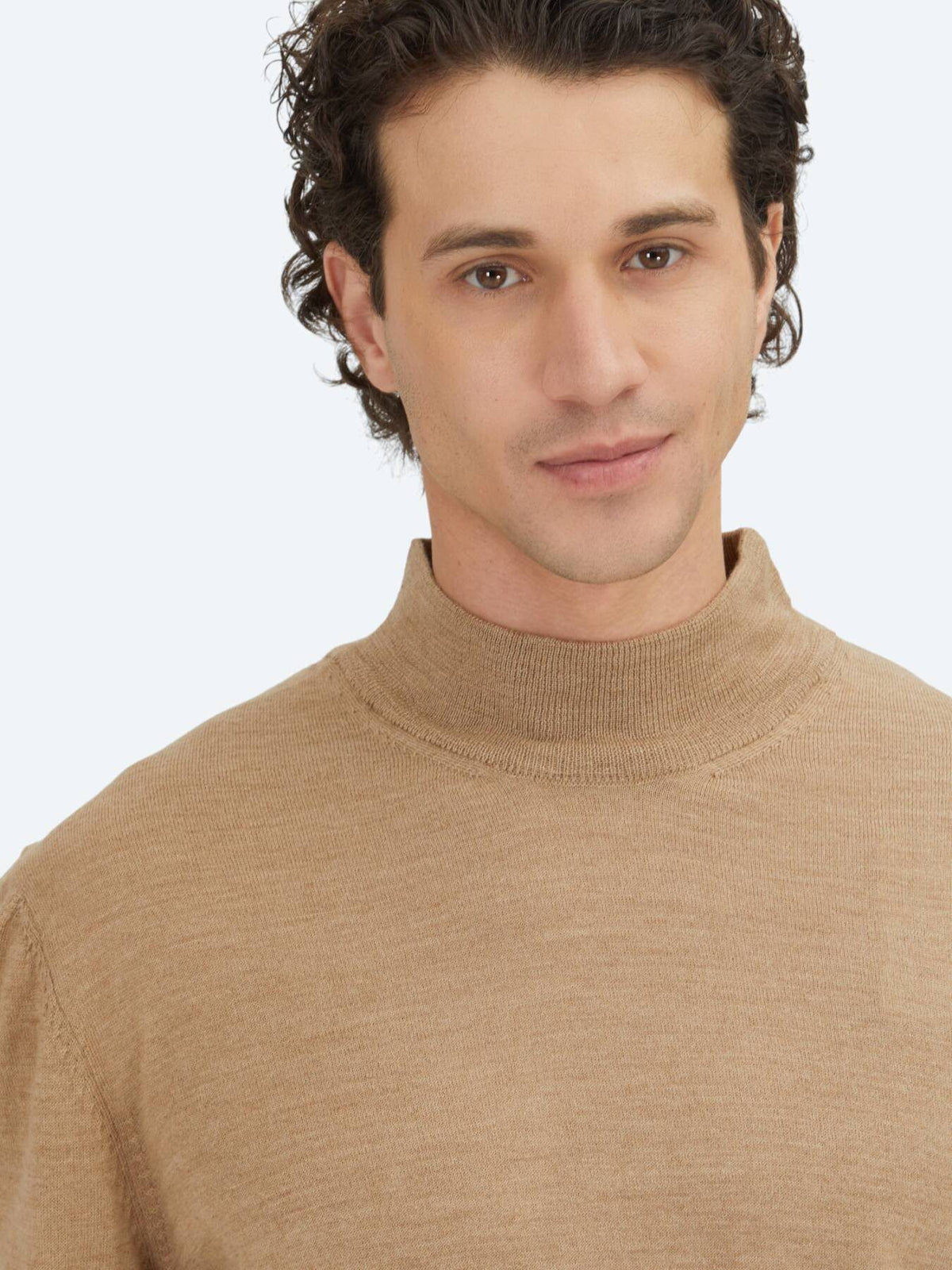 Beige Strickpullover