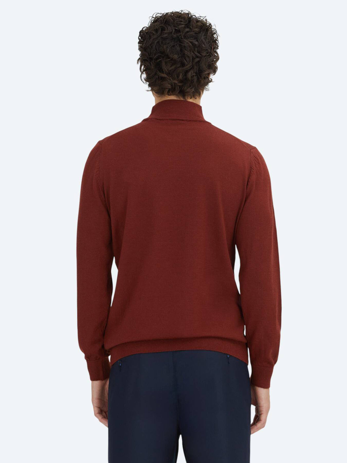 Rotes Strick-Top aus Velours