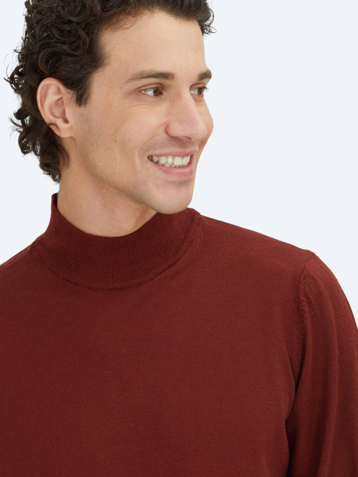 Rotes Strick-Top aus Velours