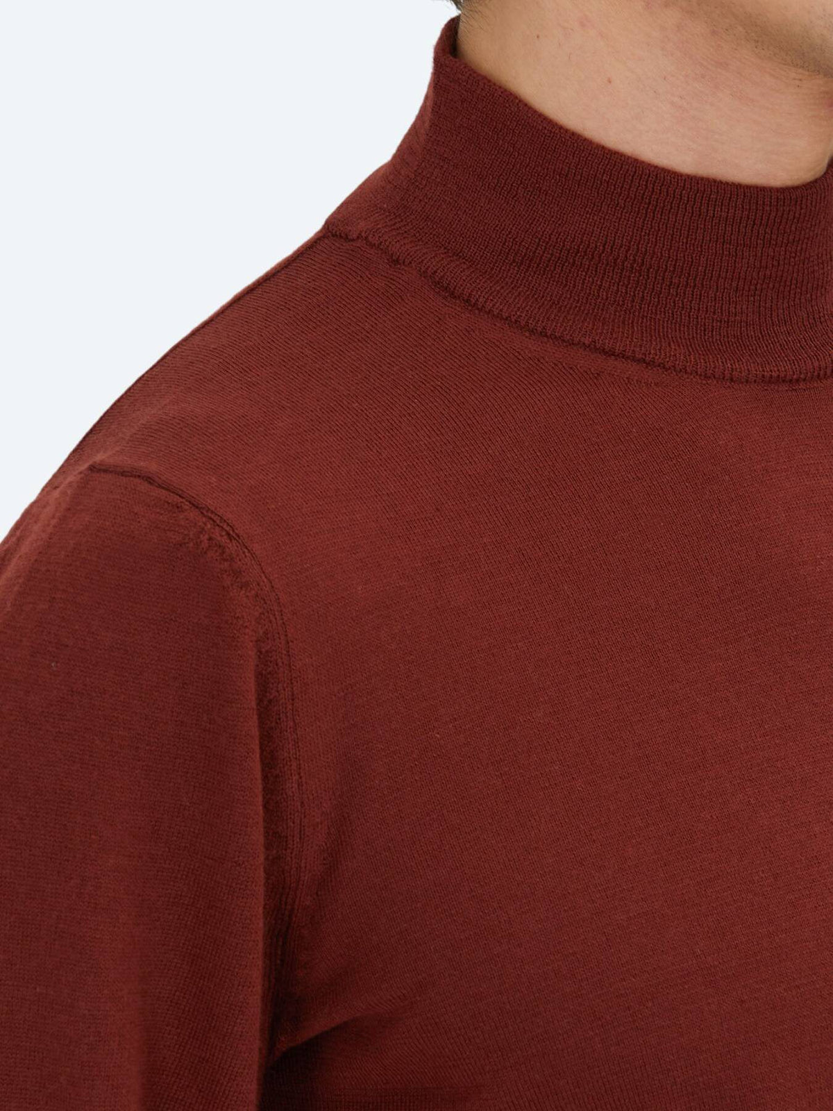 Rotes Strick-Top aus Velours