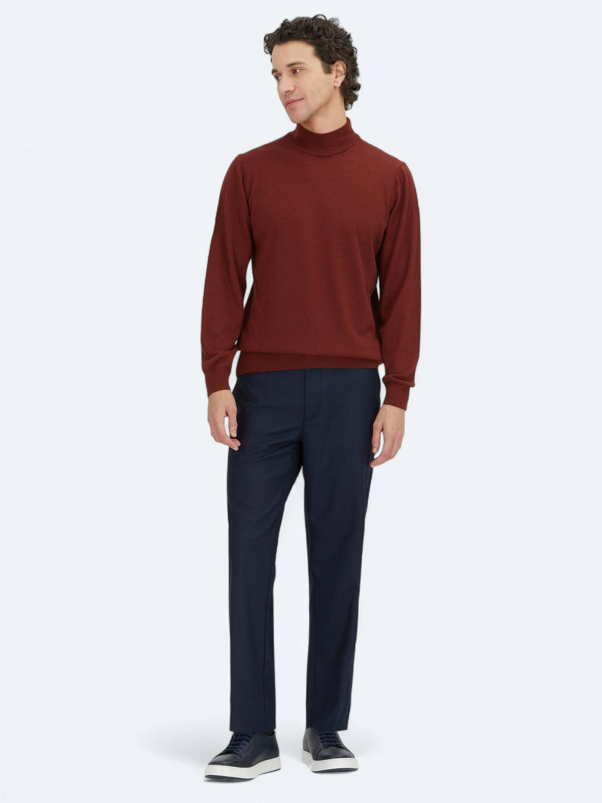Rotes Strick-Top aus Velours