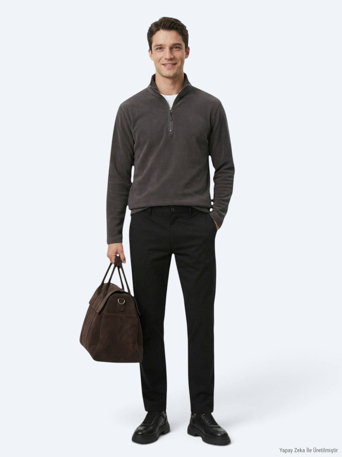 Hartkohle Rollkragen Sweatshirt