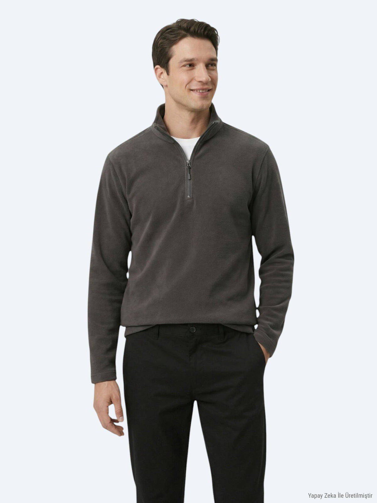 Hartkohle Rollkragen Sweatshirt