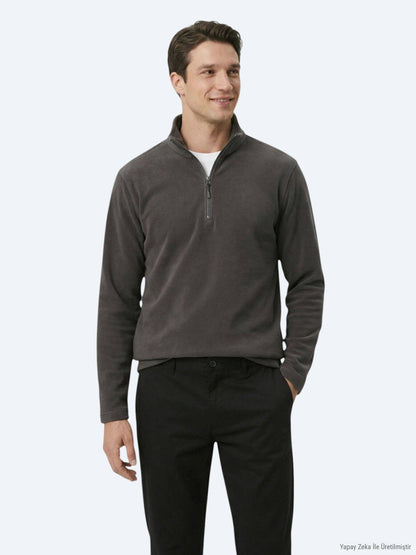 Hartkohle Rollkragen Sweatshirt