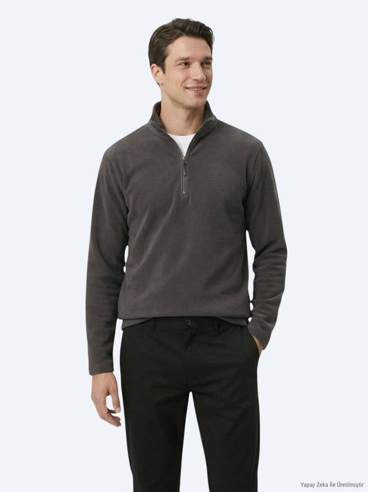 Hartkohle Rollkragen Sweatshirt
