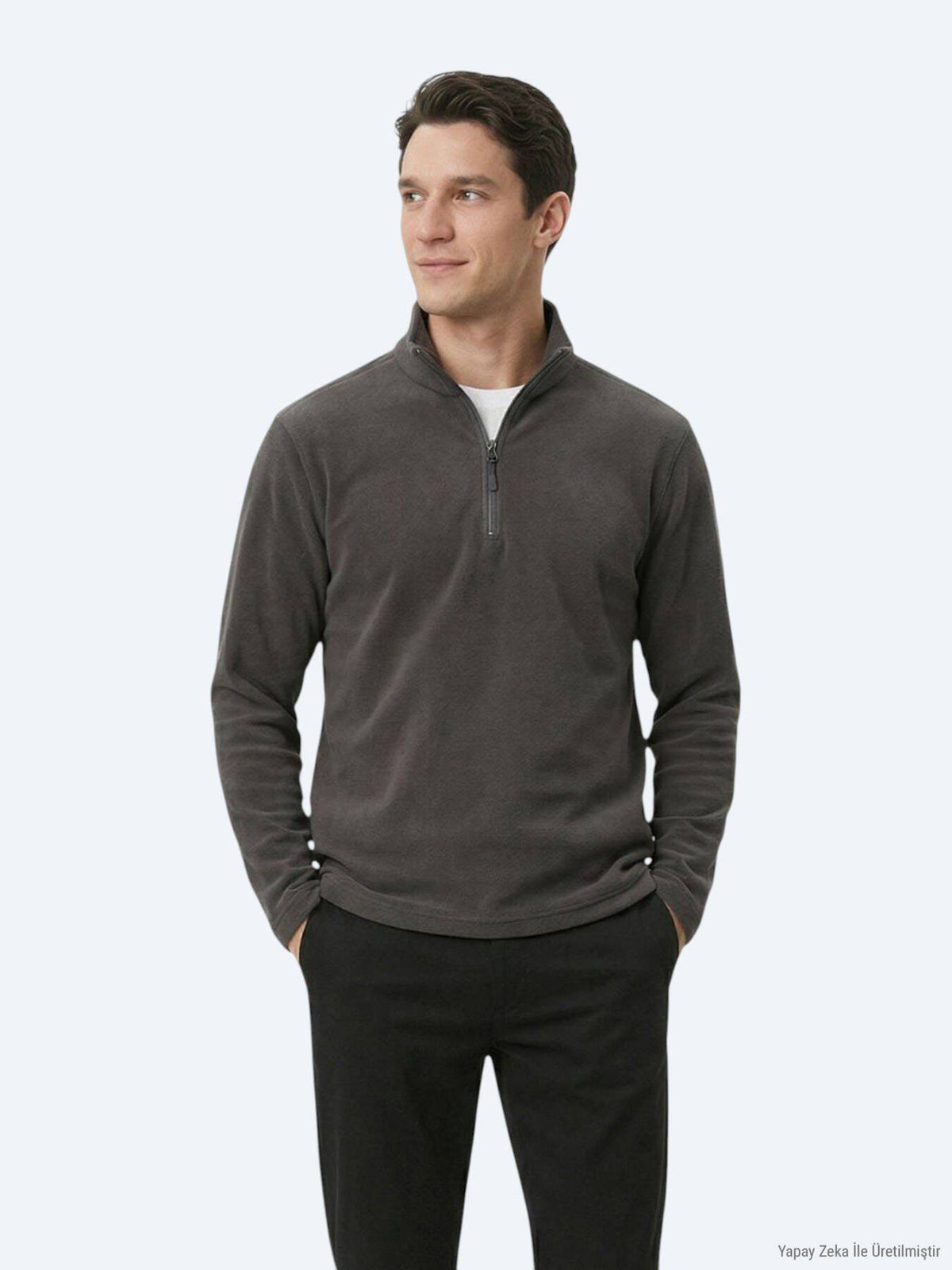 Hartkohle Rollkragen Sweatshirt