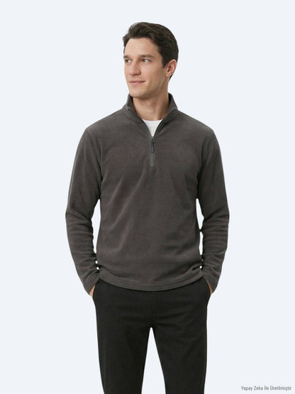 Hartkohle Rollkragen Sweatshirt
