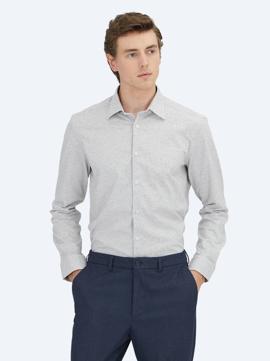 Gestreiftes Regular Fit Casual Hemd 100% Baumwolle