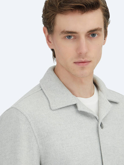 Grau Overshirt