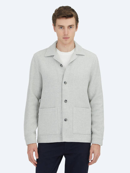 Grau Overshirt