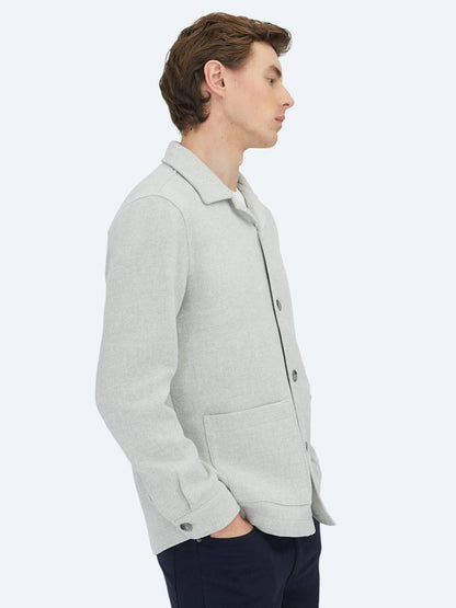 Grau Overshirt