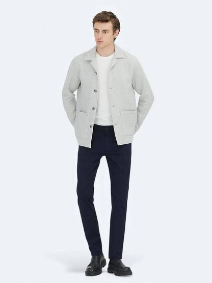 Grau Overshirt