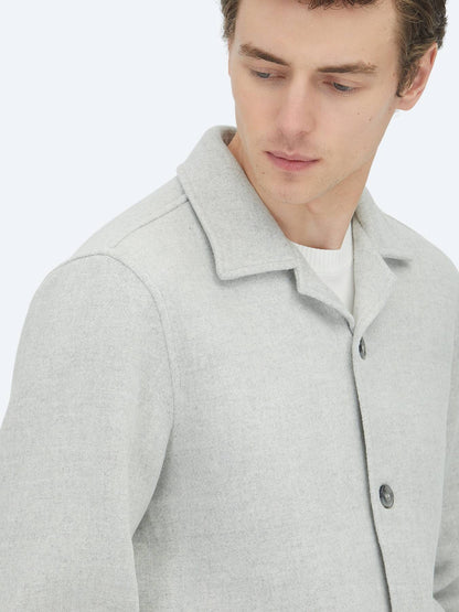 Grau Overshirt