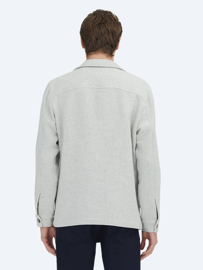 Grau Overshirt