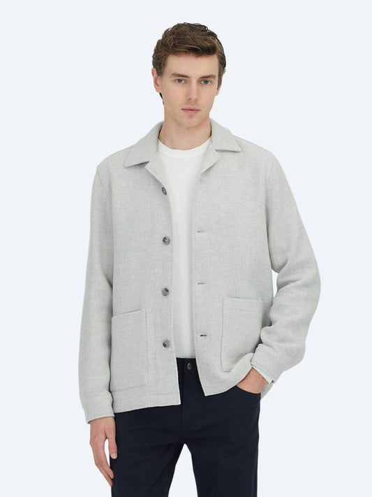 Grau Overshirt