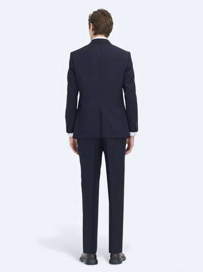 Marineblau Modern Fit Wollanzug