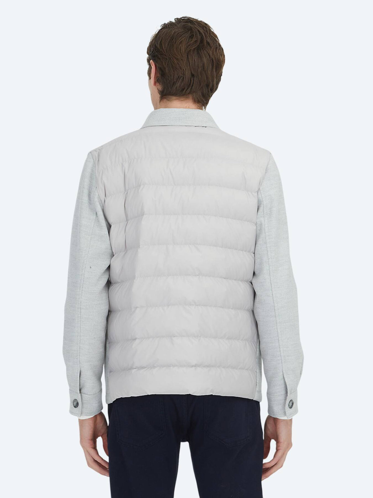 Grau Regular Fit Wollmisch-Blazer