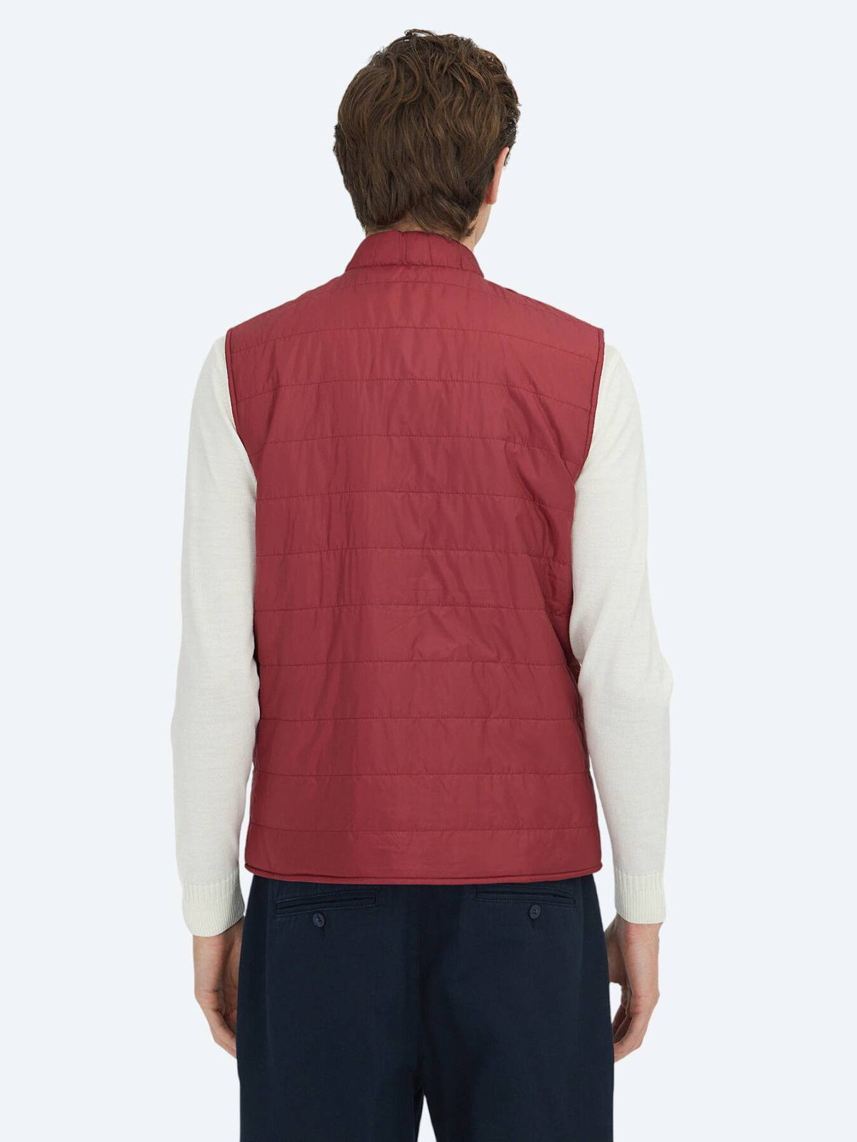 Rote Regular Fit Rollkragen Strickweste