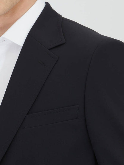 Schwarzer schlichter Anzug, Modern Fit