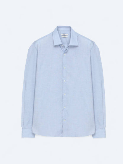 Dunkelblau Regular Fit Baumwollhemd